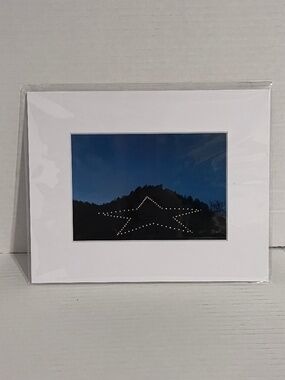 Palmer Lake Star Colorado Art Print 5x7in Photo in 10x8in Mat